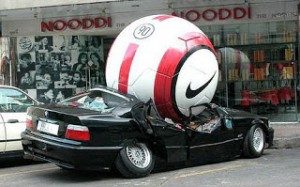 car and ball